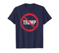 Maglietta No Trump Anti Trump Grunge Distressed Stop Trump Maglietta