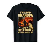 Maglietta Non ho paura di nulla - Nonno e Pompiere Americano Maglietta