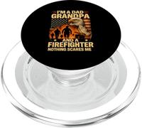 Maglietta Non ho paura di nulla - Nonno e Pompiere Americano PopSockets PopGrip per MagSafe
