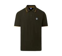 Maglietta North Sails 692452 Polo Uomo Cotone Verde Scuro