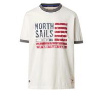 Maglietta North Sails Archive American Flag T-Shirt Uomo Cotone Bianco