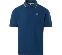 Polo uomo NORTH SAILS maglia manica corta con colletto e bottoni con logo ricama