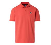 Maglietta North Sails Logo Patch Polo Shirt Polo Uomo Cotone Arancione