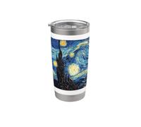 Maglietta Notte Stellata, pittore di Vincent Van Gogh Bicchiere termico in acciaio inox doppia parete