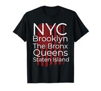 Maglietta NYC Bronx Brooklyn Queens Staten Island Maglietta
