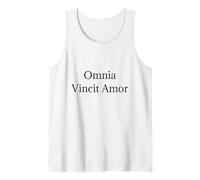 Maglietta Omnia Vincit Amor - Love Conquers all Latin Quote Canotta