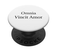 Maglietta Omnia Vincit Amor - Love Conquers All Latin Quote PopSockets PopGrip Adesivo
