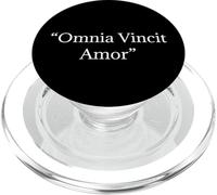 Maglietta Omnia Vincit Amor - Love Conquers All Latin Quote PopSockets PopGrip per MagSafe