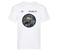 Maglietta One Republic Escape to Europe 2025 Tour Date Concert Tee, bianco, S