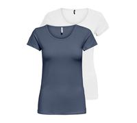 Maglietta 'ONLLive Love' Donna ONLY XS zappiro / bianco