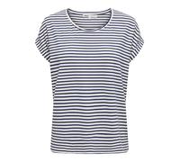 ONLY Onlmoster Stripe S/S O-Neck Top Jrs Noos T-Shirt, Cloud Dancer/Strisce: Naval Academy, S Donna