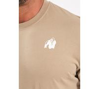 Gorilla Wear Maglietta 'Oregon' beige / grigio / rosso / nero / bianco Uomo Gorilla Wear 4XL