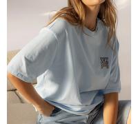 Maglietta oversize con grafica, abiti estivi da vacanza per donna, t-shirt con grafiche L,M,S,XL,XSColore unicoTessuto in maglia