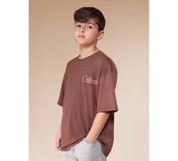Maglietta oversize da ragazzo a maniche corte con grafica, stampa di un camion sulla della California, t-shirt casual estiva per giovani 8Y,9Y,10Y,11Y,12YLetterePoliestere