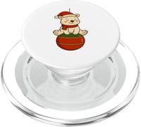 Maglietta Pallina di Natale Design Carino Orso polare Xmas PopSockets PopGrip per MagSafe
