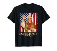 Maglietta Papa Leone XIV 4 luglio America bandiera USA Maglietta