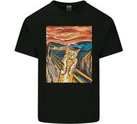 Maglietta Parodia Con Gatto Urlante Per Bambini