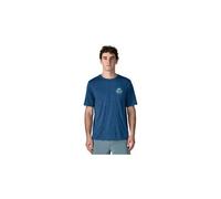 Maglietta patagonia capilene cool daily great waves blu da uomo