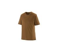 Maglietta patagonia capilene cool merino blend marrone da uomo