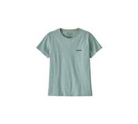 Patagonia - T-shirt in cotone riciclato - W's P-6 Logo Responsibili-Tee P-6 Outline: Virtually Blue per Donne in Cotone - Taglia L