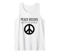 Maglietta Peace Begins with A Smile di Madre Teresa Canotta