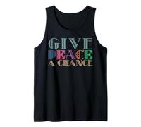 Maglietta Peace Love Earth Day Give Peace A Chance Canotta
