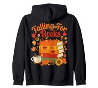 Maglietta per Amanti dei Libri di Fall Falling for Books Felpa con Cappuccio