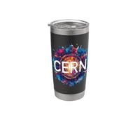 Maglietta per appassionati di Hadron astratta del CERN Collider Bicchiere termico in acciaio inox doppia parete