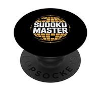 Maglietta per appassionati di Sudoku Master Puzzle Solving PopSockets PopGrip Adesivo