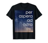 Maglietta per Aspera Ad Astra attraverso le difficoltà alle stelle Maglietta