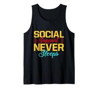 Maglietta per Assistente Sociale Support Never Sleeps Lavoro Canotta