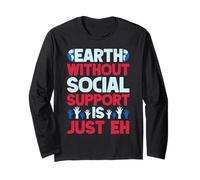 Maglietta per Assistente Sociale Without Is Just Eh Lavoro Maglia a Manica