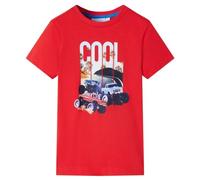Maglietta per Bambini Auto Rossa 128