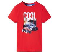 Maglietta per Bambini Auto Rossa 140