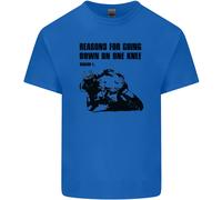 Maglietta Per Bambini Biker In Ginocchio Su Una Gamba