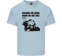 Maglietta Per Bambini Biker In Ginocchio Su Una Gamba