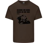 Maglietta Per Bambini Biker In Ginocchio Su Una Gamba