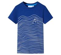 vidaXL Maglietta per Bambini Blu Scuro 128