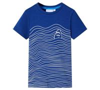 vidaXL Maglietta per Bambini Blu Scuro 140