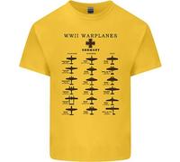 Maglietta Per Bambini Con Aerei Da Guerra Tedeschi Della Seconda Guerra Mondiale