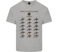 Maglietta Per Bambini Con Aerei Da Guerra Tedeschi Della Seconda Guerra Mondiale