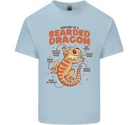 Maglietta Per Bambini Con Anatomia Del Drago Barbuto, Lucertole, Rettili