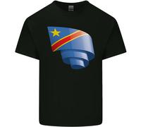 Maglietta Per Bambini Con Bandiera Del DR Congo E Calcio Congolese