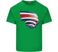 Maglietta Per Bambini Con Bandiera Della Costa Rica Curva RICAN Day