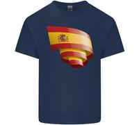 Maglietta Per Bambini Con Bandiera Della Spagna Per Il Giorno Spagnolo Di Calcio