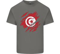 Maglietta Per Bambini Con Bandiera Della Tunisia Per Il Giorno Tunisino