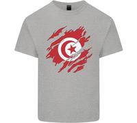 Maglietta Per Bambini Con Bandiera Della Tunisia Per Il Giorno Tunisino