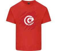 Maglietta Per Bambini Con Bandiera Della Tunisia Per Il Giorno Tunisino