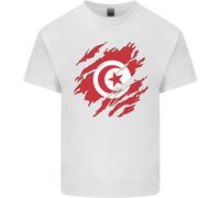 Maglietta Per Bambini Con Bandiera Della Tunisia Per Il Giorno Tunisino