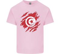 Maglietta Per Bambini Con Bandiera Della Tunisia Per Il Giorno Tunisino